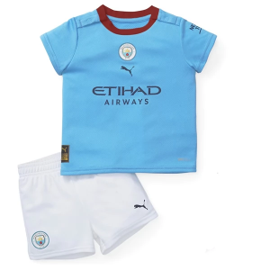 Camisetas Manchester City Niños 1ª equipación 2022 2023 – Manga Corta