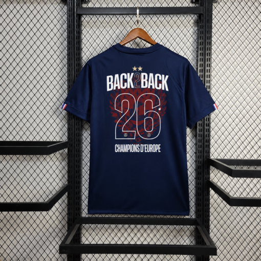 2025/2026 2 Stars PSG Paris Saint-Germain Back 2 Back Home Football Shirt