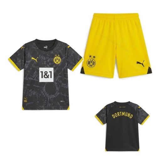 Dortmund Away Kids Football Kit 23/24
