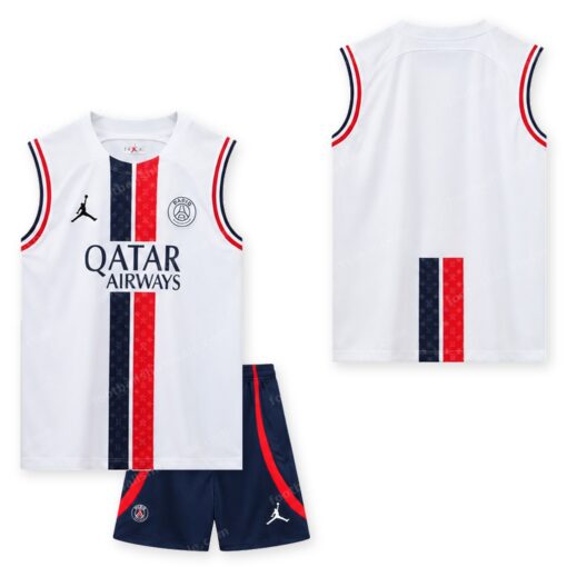 PSG Pre Match White Training Football Kit 23/24