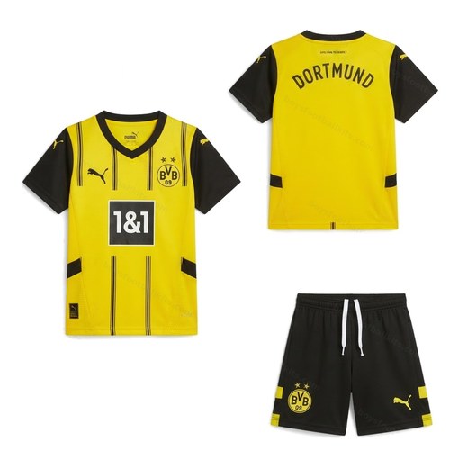 Dortmund Home Kids Football Kit 24/25