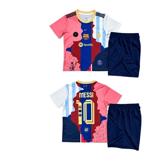 Barcelona Messi Commemorative Edition Kids Football Kit 25/26