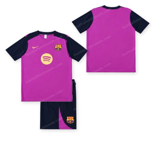 Barcelona Training Wear Purple Set Football Kit 25/26