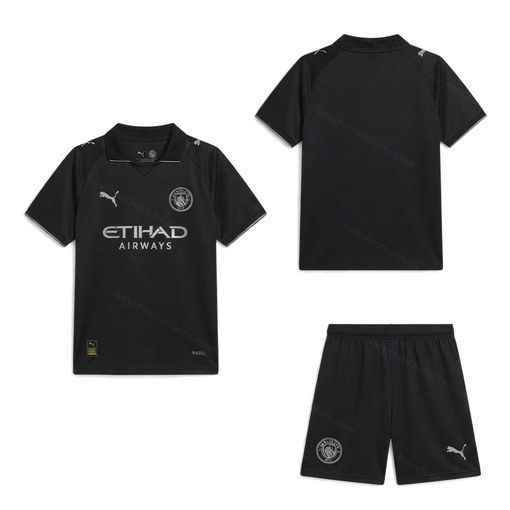 Manchester City Away Kids Football Kit 25/26