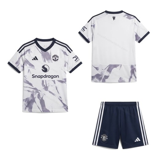 Manchester United Away Kids Football Kit 25/26