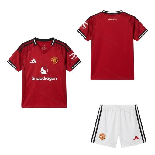 Manchester United Home Kids Football Kit 25/26