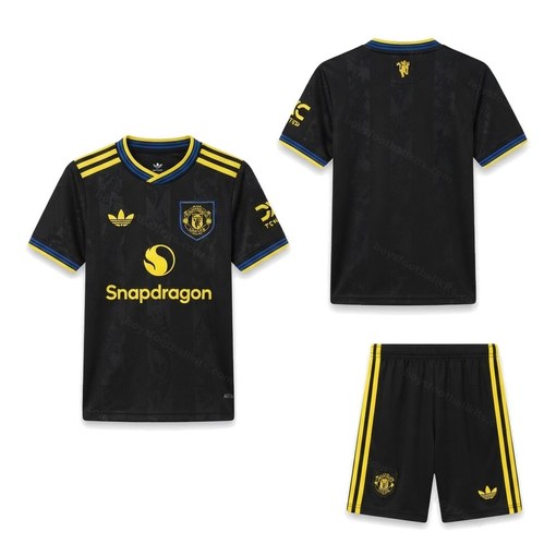 Manchester United Third Kids Football Kit 25/26