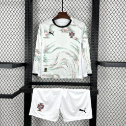 2025 Long Sleeve Portugal Away Football Shirt Kids Size