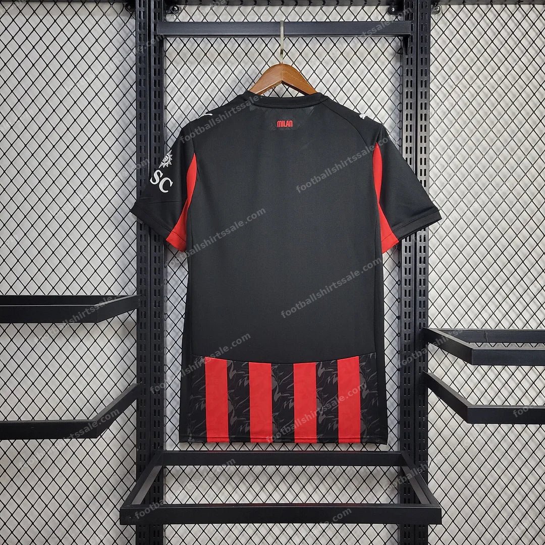 2025/2026 AC Milan Home Football Shirt - Detail 1
