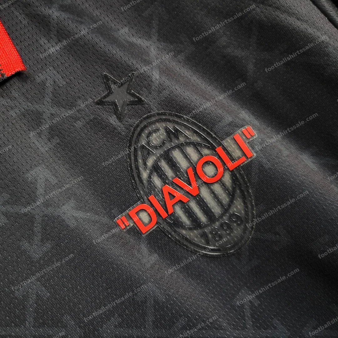 2024/2025 AC Milan x OFF-WHITE Football Shirt - Detail 3