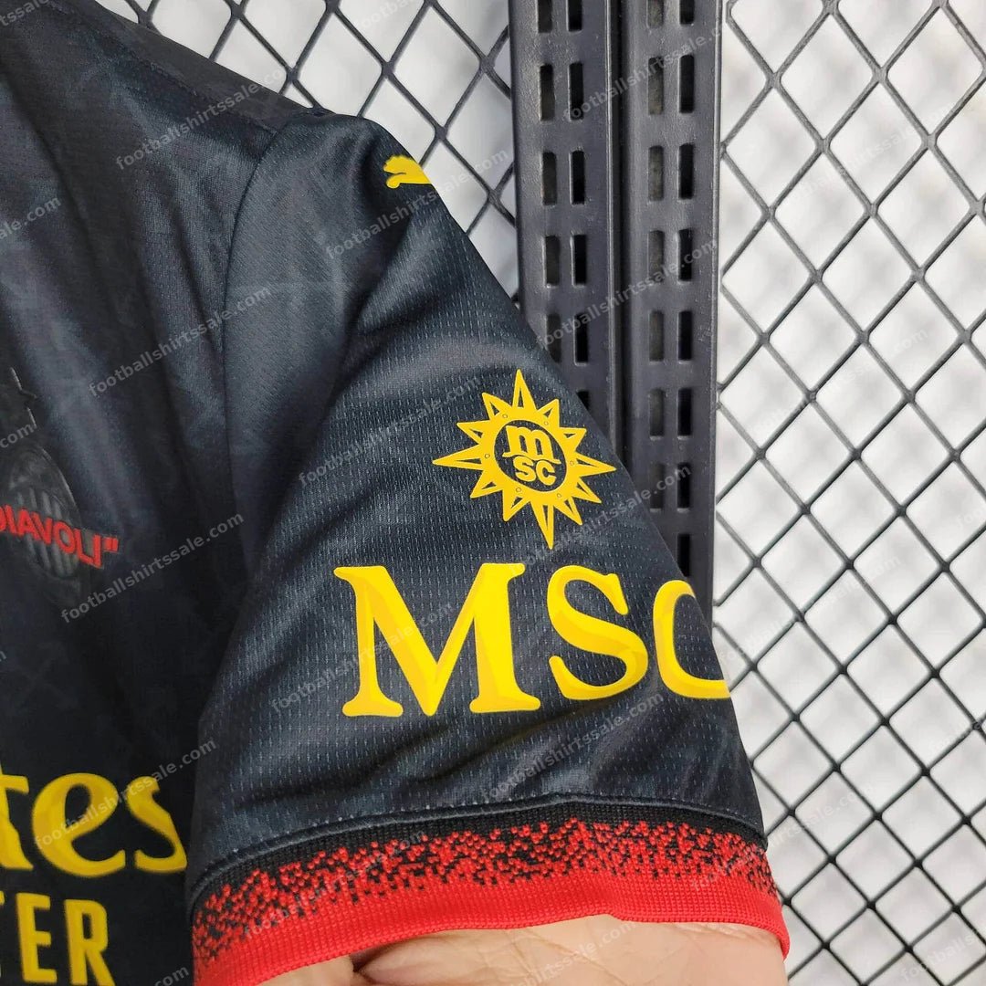 2024/2025 AC Milan x OFF-WHITE Football Shirt - Detail 5