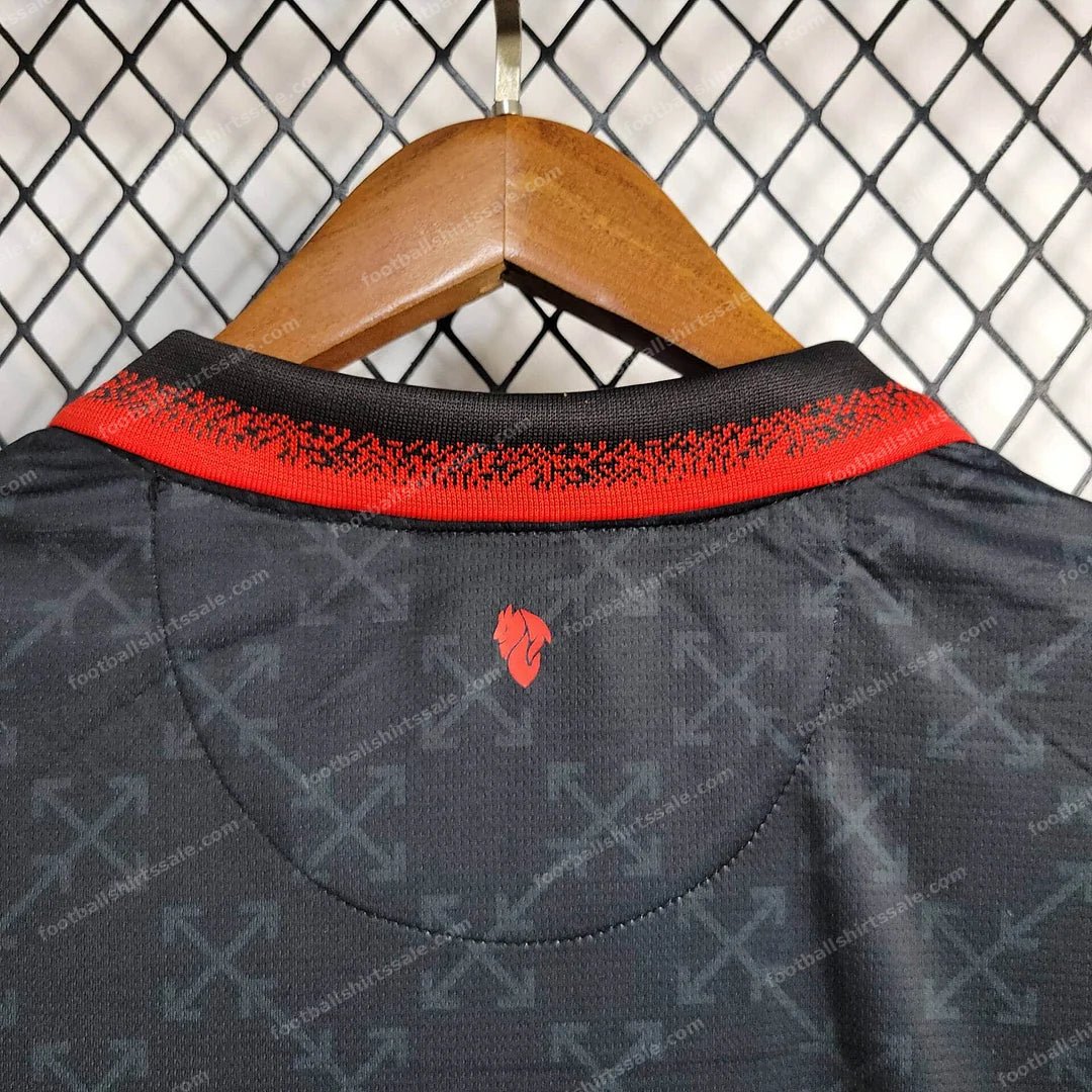 2024/2025 AC Milan x OFF-WHITE Football Shirt - Detail 7