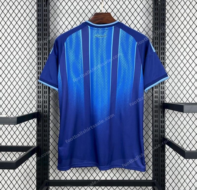 2026 Algeria World Cup Pre-Match Blue Jersey - Detail 1