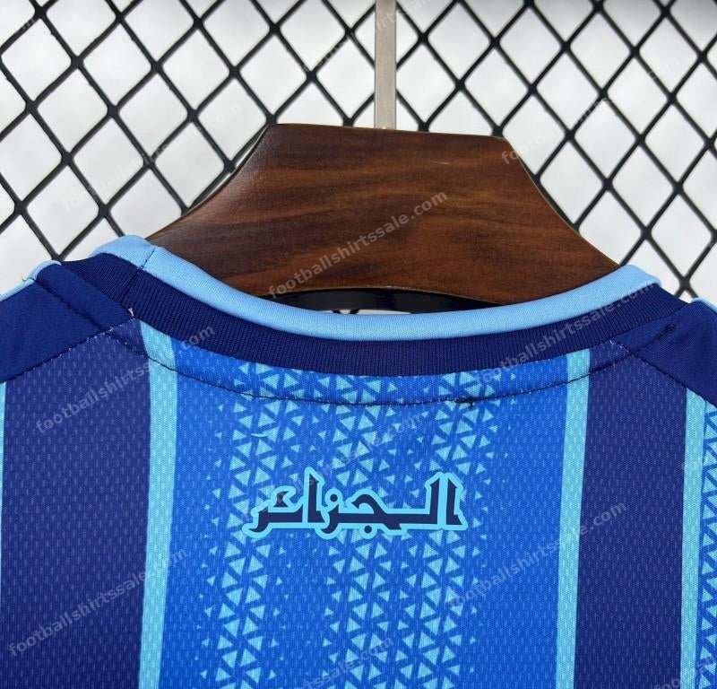 2026 Algeria World Cup Pre-Match Blue Jersey - Detail 2