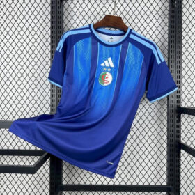 2026 Algeria World Cup Pre-Match Blue Jersey