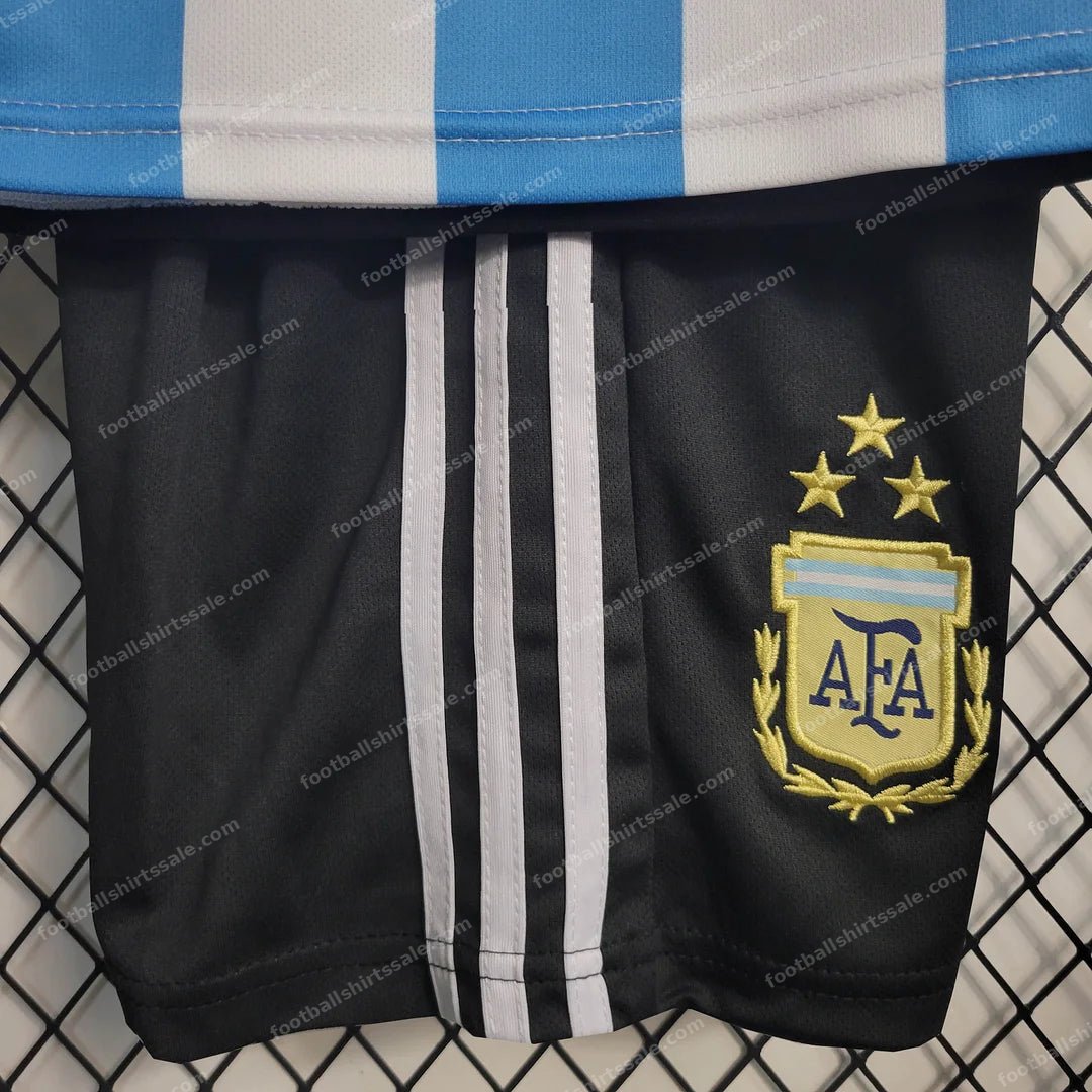 2022 Argentina Home Football Shirt Kids Size - Detail 5