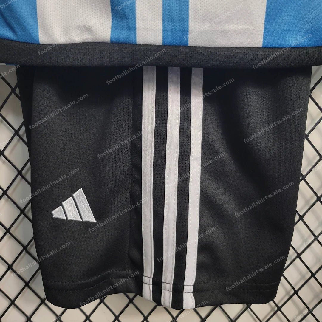 2022 Argentina Home Football Shirt Kids Size - Detail 6
