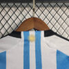 2022 Argentina Home Football Shirt Kids Size - Detail 9