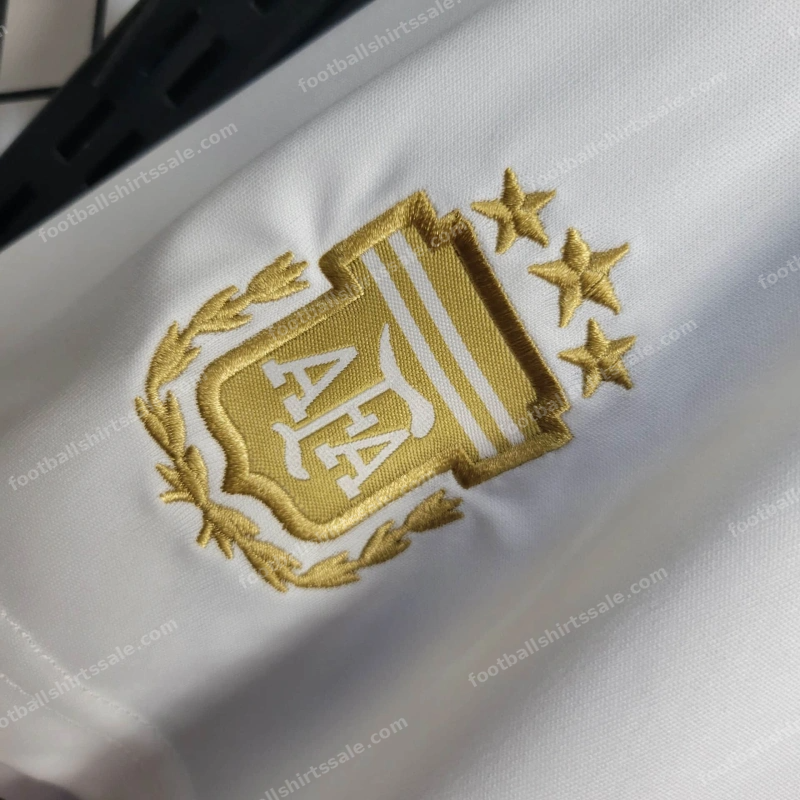 2024 Argentina Home White Shorts - Detail 3