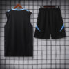 2024 Argentina Pre-match Training Black Jersey+Shorts 1:1 Thai Quality - Detail 1