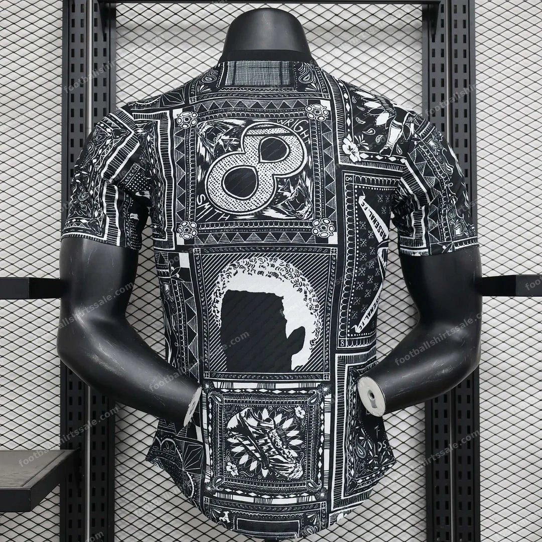 2024/2025 Arsenal Black pre-match Football Shirt 1:1 Thai Quality – Player Version - Detail 1