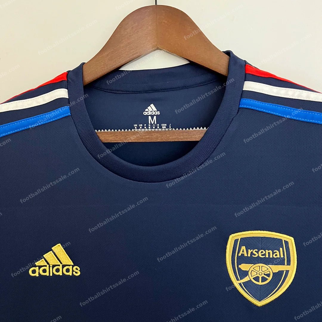 2023 Arsenal French Special Edition Blue Soccer Jersey - Detail 2