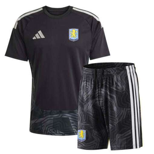 Aston Villa Kids Goalkeeper Kit 26/27 – Black