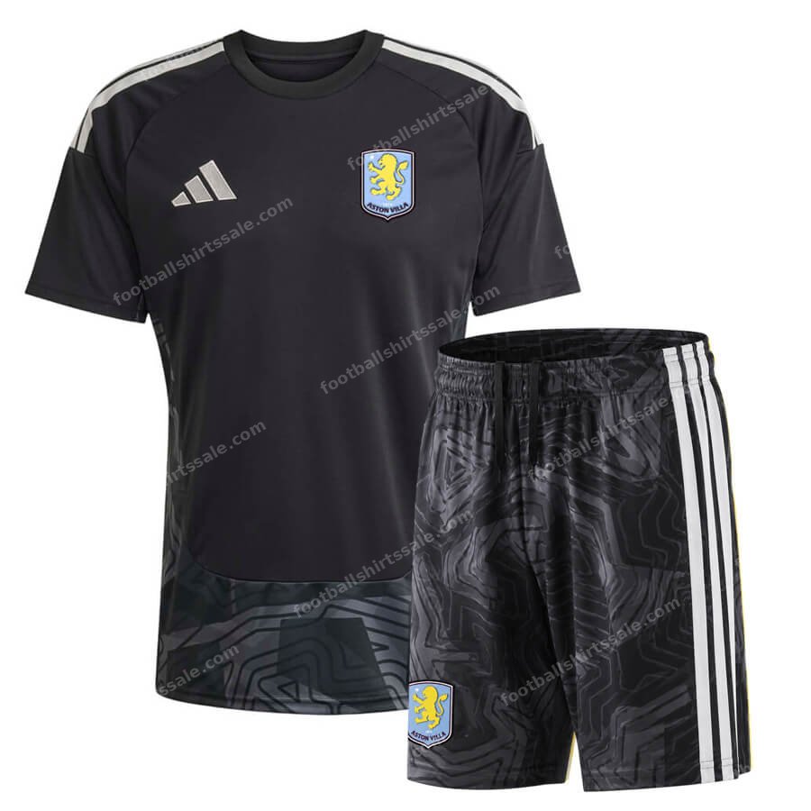 Aston Villa Kids Goalkeeper Kit 26/27 – Black