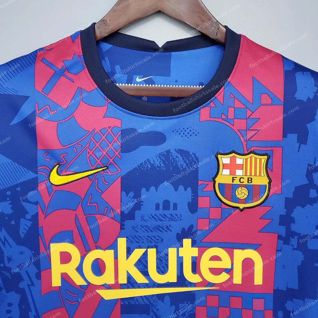 Barcelona Football Shirt 2021 / 2022 Retro 1:1 Thai Quality Third Away - Detail 2