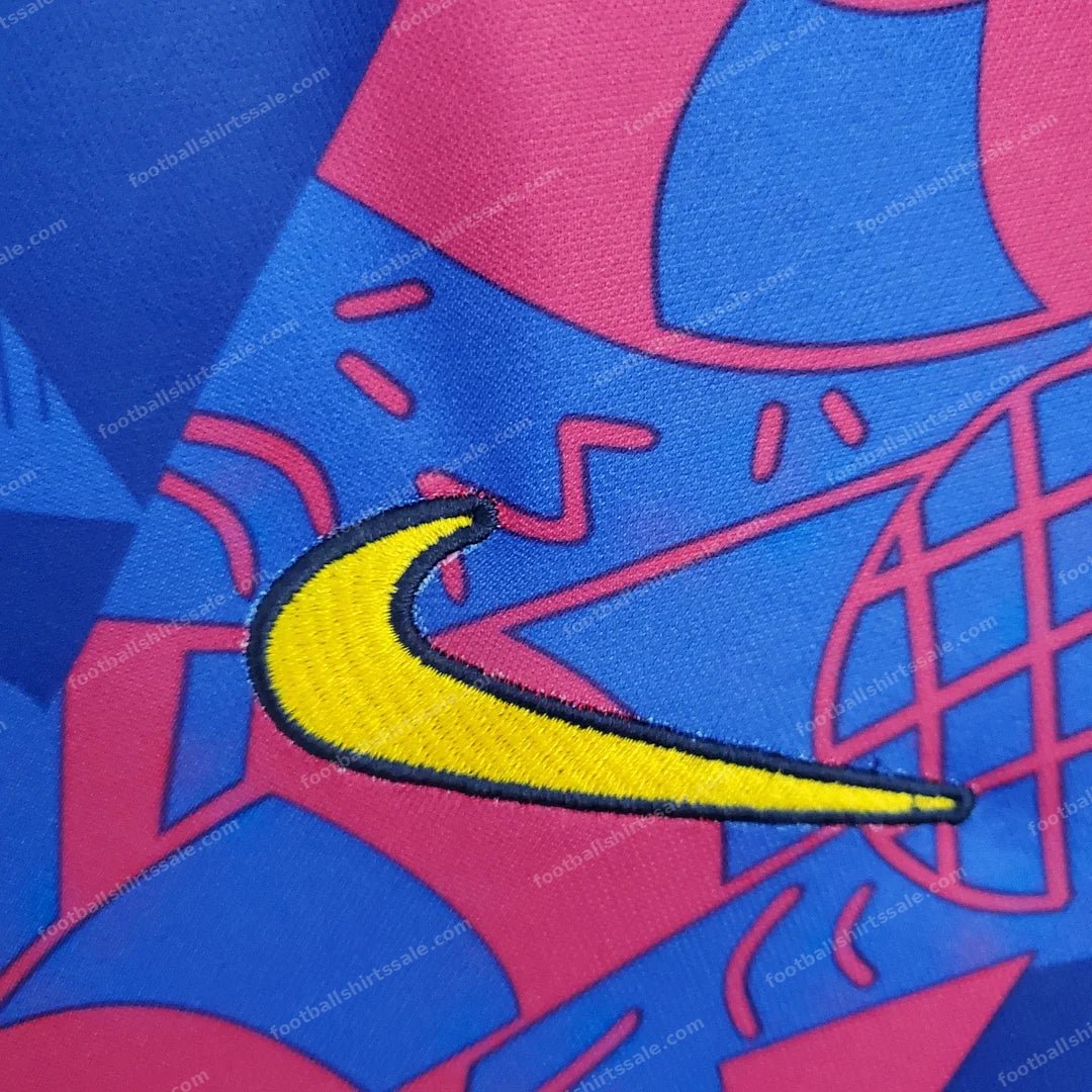 Barcelona Football Shirt 2021 / 2022 Retro 1:1 Thai Quality Third Away - Detail 7