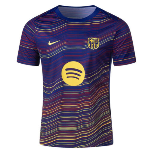 Barcelona Pre Match Training Top - Navy
