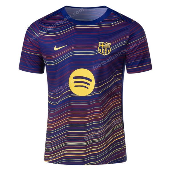Barcelona Pre Match Training Top – Navy