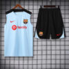 2024/2025 Barcelona Pre-match Training White Jersey+Shorts 1:1 Thai Quality