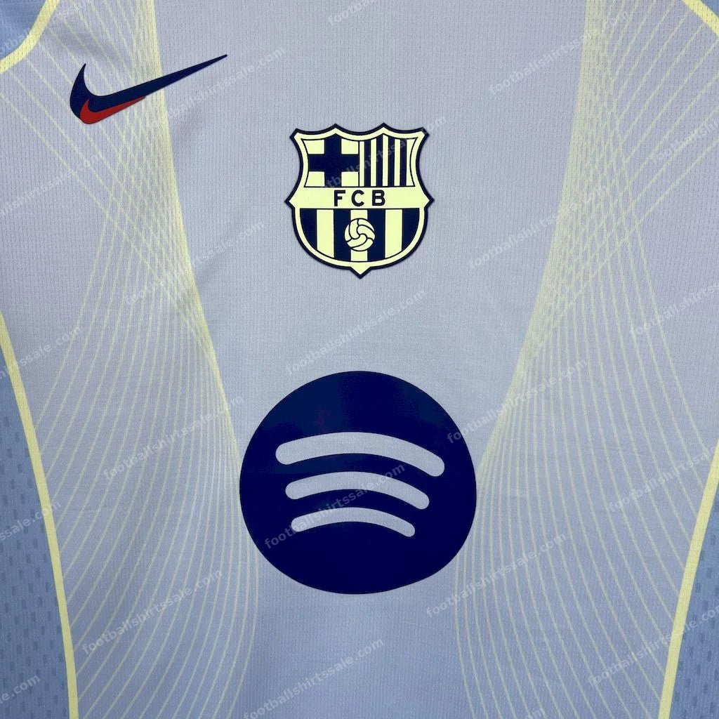 2025/2026 Barcelona Special Blue Edition Football Shirt - Detail 2