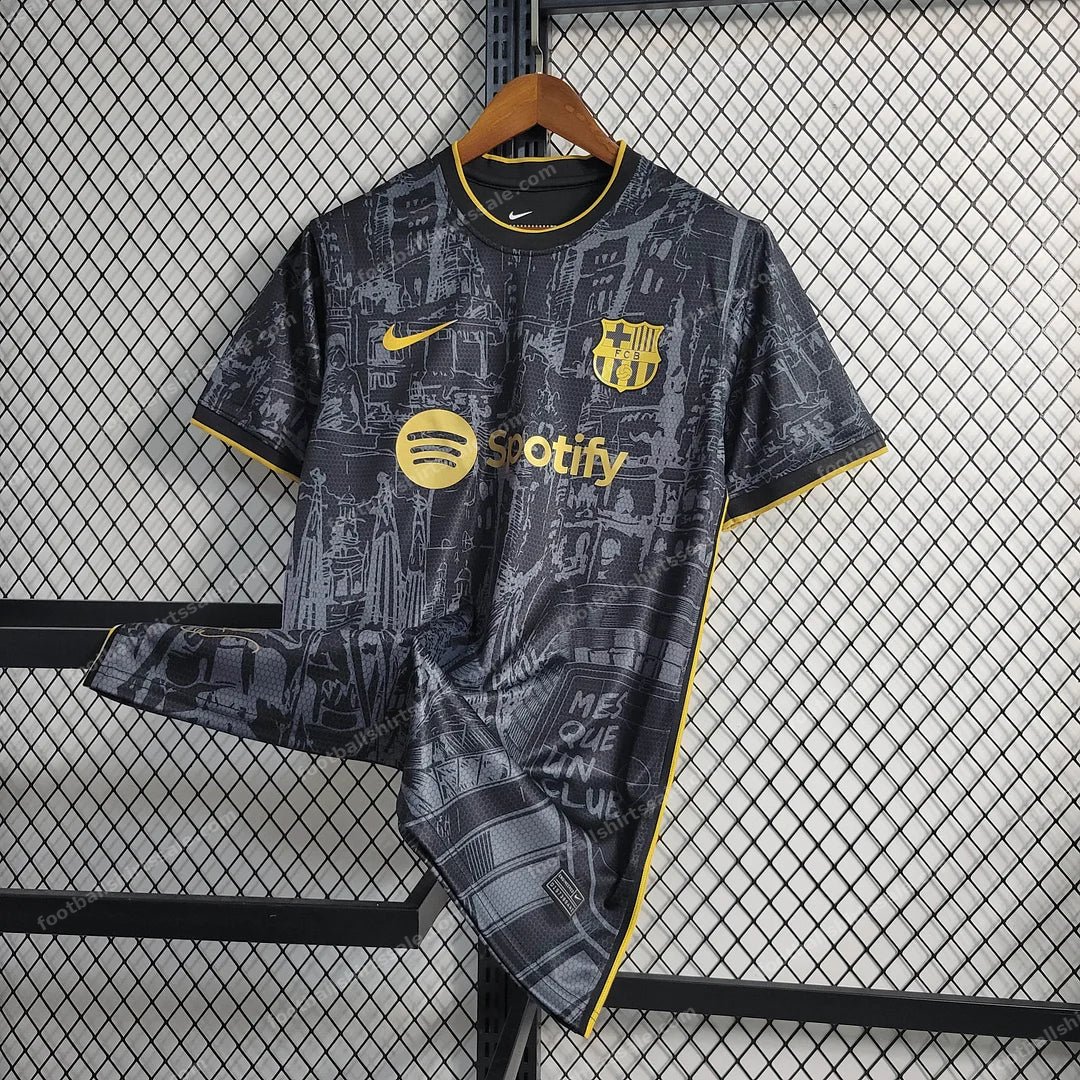 2023/2024 Barcelona Special Edition Black Football Shirt 1:1 Thai Quality - Detail 2