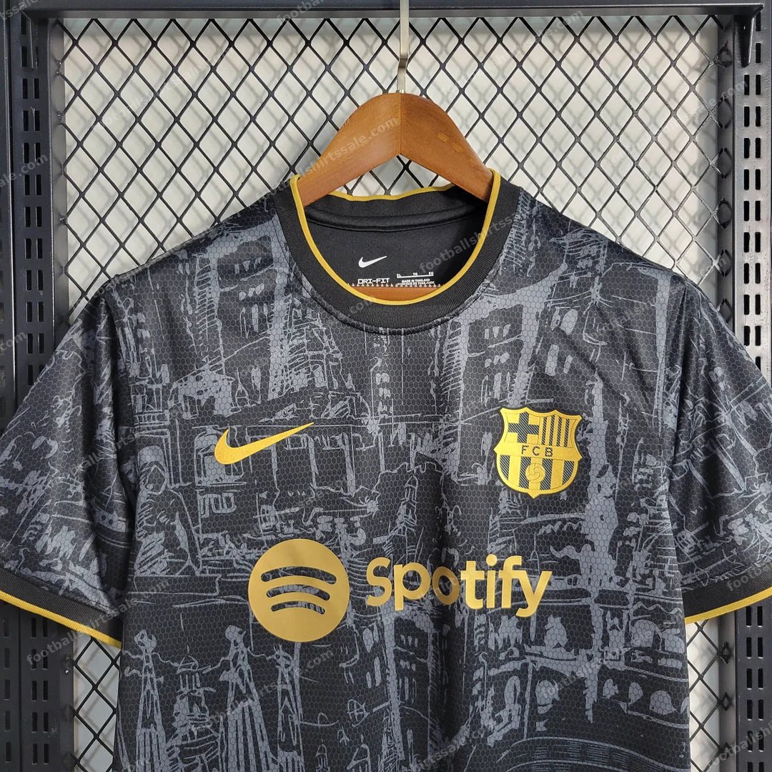 2023/2024 Barcelona Special Edition Black Football Shirt 1:1 Thai Quality - Detail 5