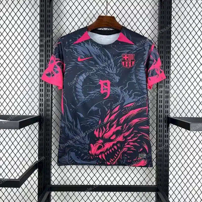 2025/2026 Barcelona Special Edition Dark and Pink Football Shirt