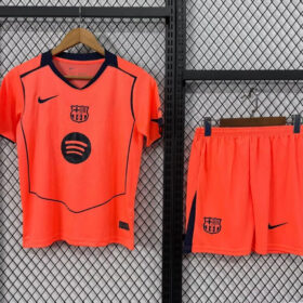 2025/2026 Barcelona Third Away Football Shirt Kids Size