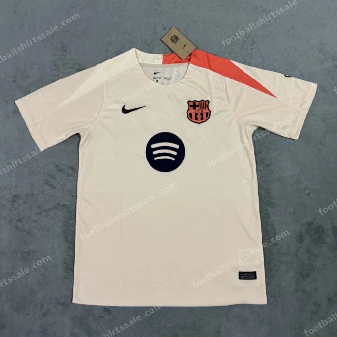 2025/2026 Barcelona Training Wear cream-yellow Football Shirt