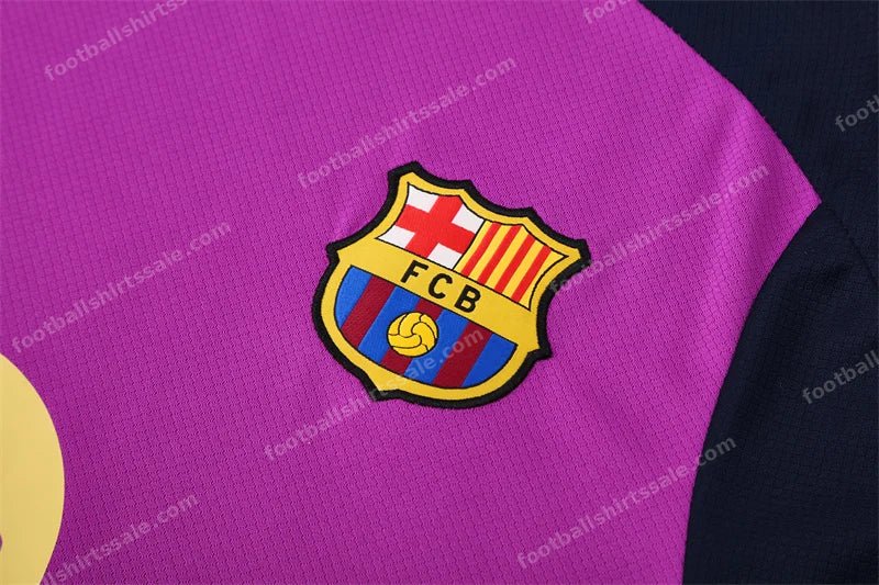 2025/2026 Barcelona Training Wear Purple Set Shirt - Detail 3