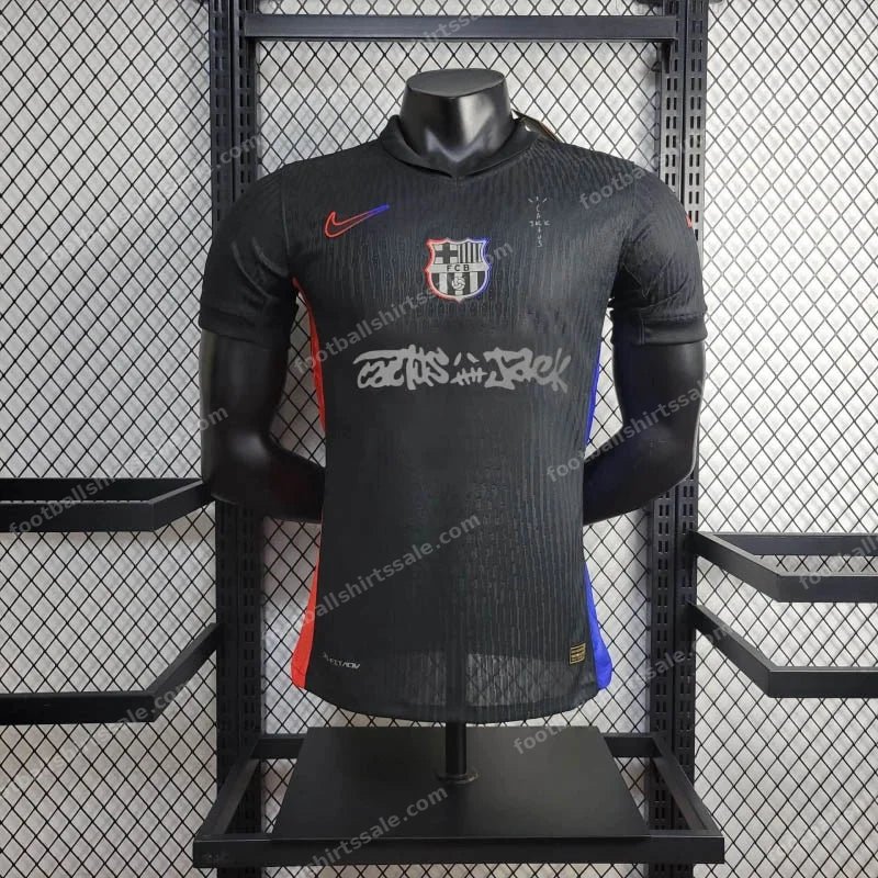 Barcelona x Travis Scott 24/25 Away Football Jersey Player Version