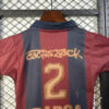 Barcelona x Travis Scott Retro 2000/01 Home Skeleton Jersey Kids Size - Detail 5
