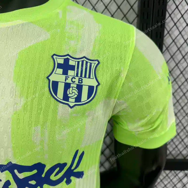 Barcelona x Travis Scott 24/25 Third Away Football Jersey Player Version - Detail 4
