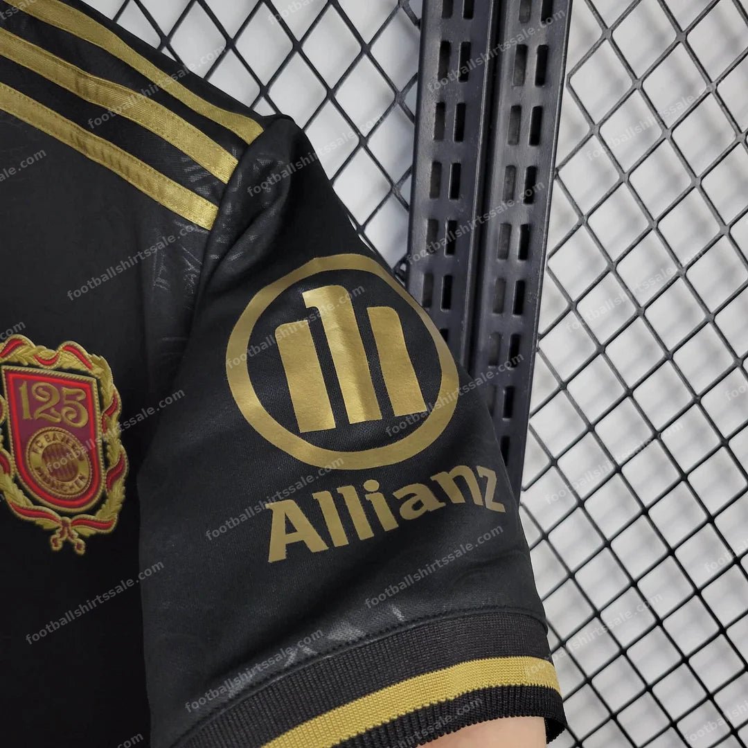 2025/2026 Bayern Munich 125th Anniversary Black Edition Football Shirt - Detail 4