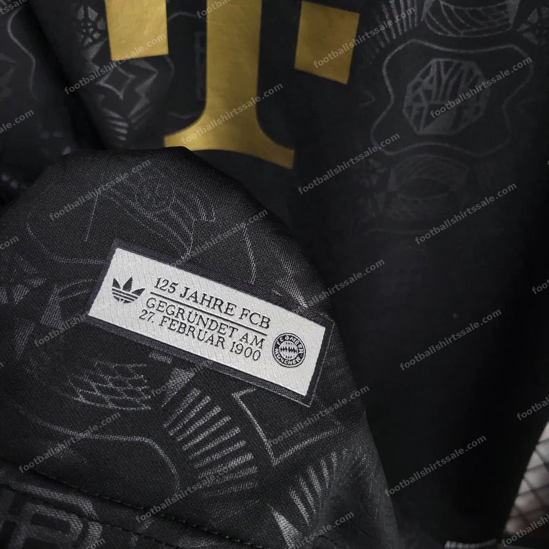 2025/2026 Bayern Munich 125th Anniversary Black Edition Football Shirt - Detail 6