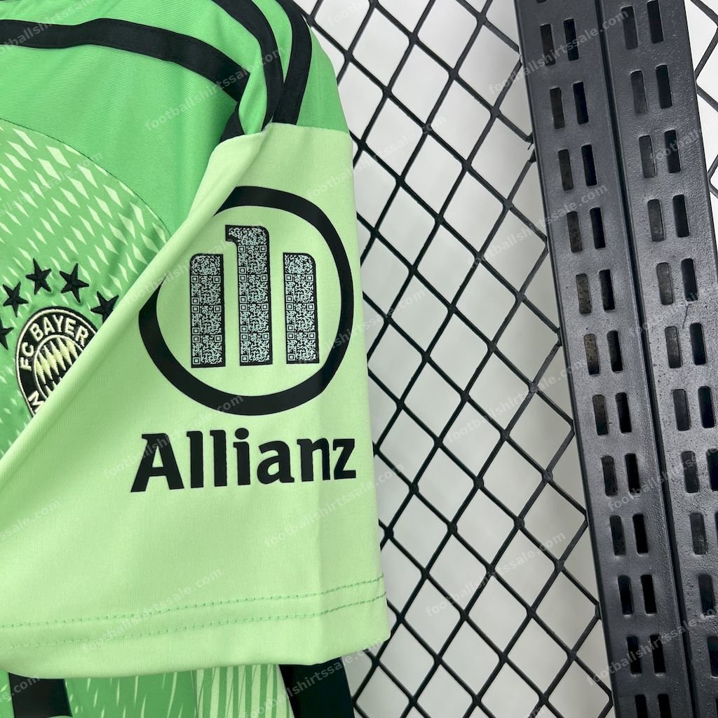 2025/2026 Bayern Munich Goalkeeper Green Football Jersey - Detail 7