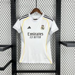 Womens 2025/2026 Real Madrid Home Football Shirt