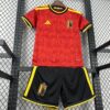 2026 Belgium Home World Cup Football Shirt Kids Size - Detail 4