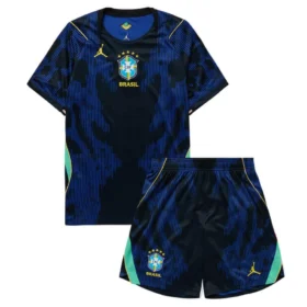 Brazil Away Kids Football Kit 2026