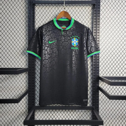 Brazil 2024 Black Leopard Special Edition Football Shirt
